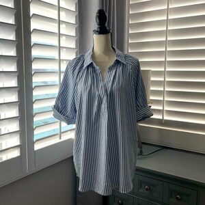 Max Studio striped tunic top